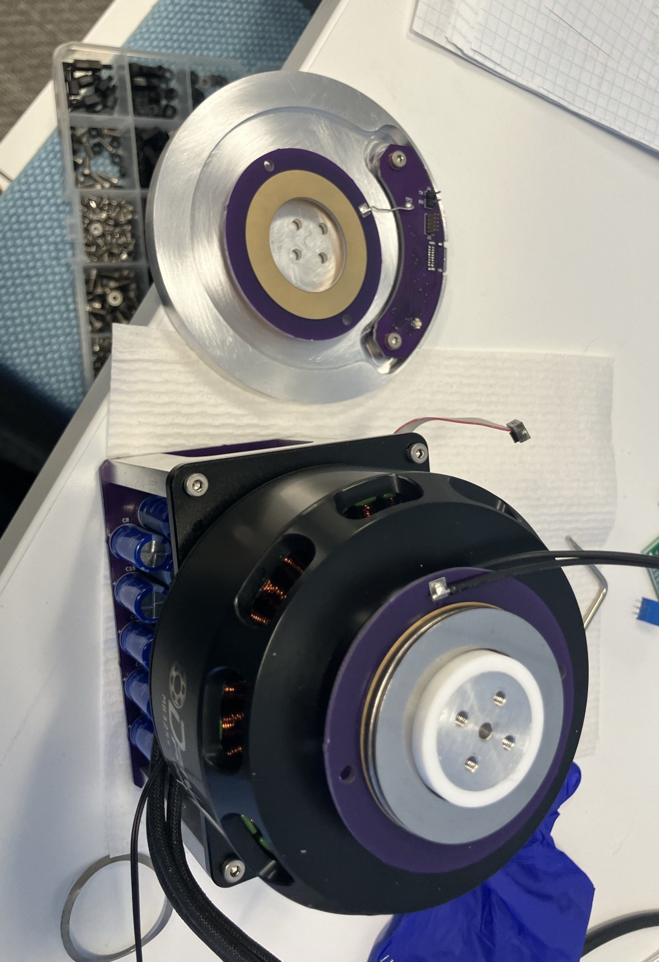 Parts for the slipring assembly.