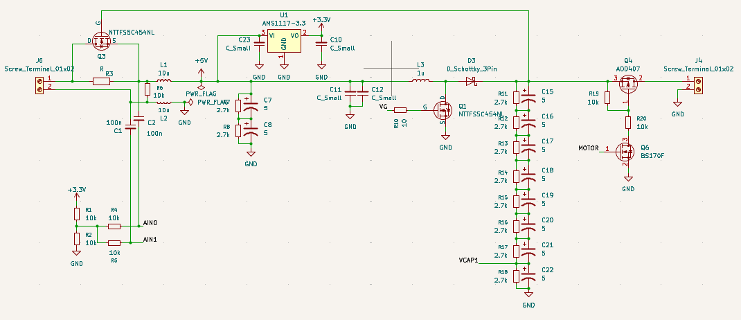 Schematic for running power and data through the slipring.
