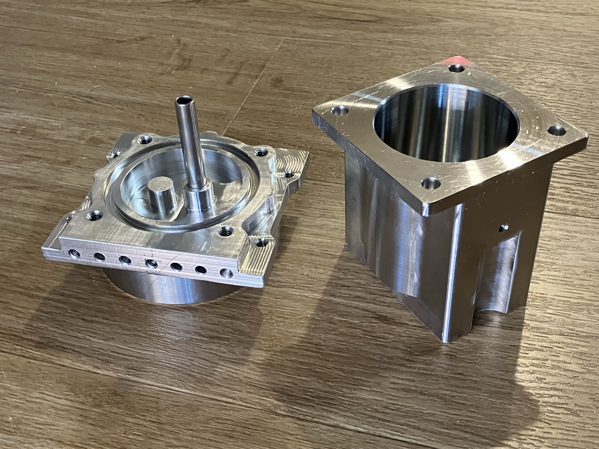 The finished parts.
