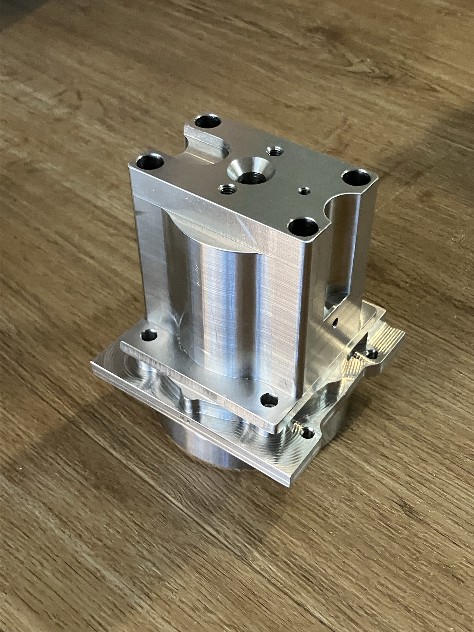 The finished parts, stacked on top of each other.