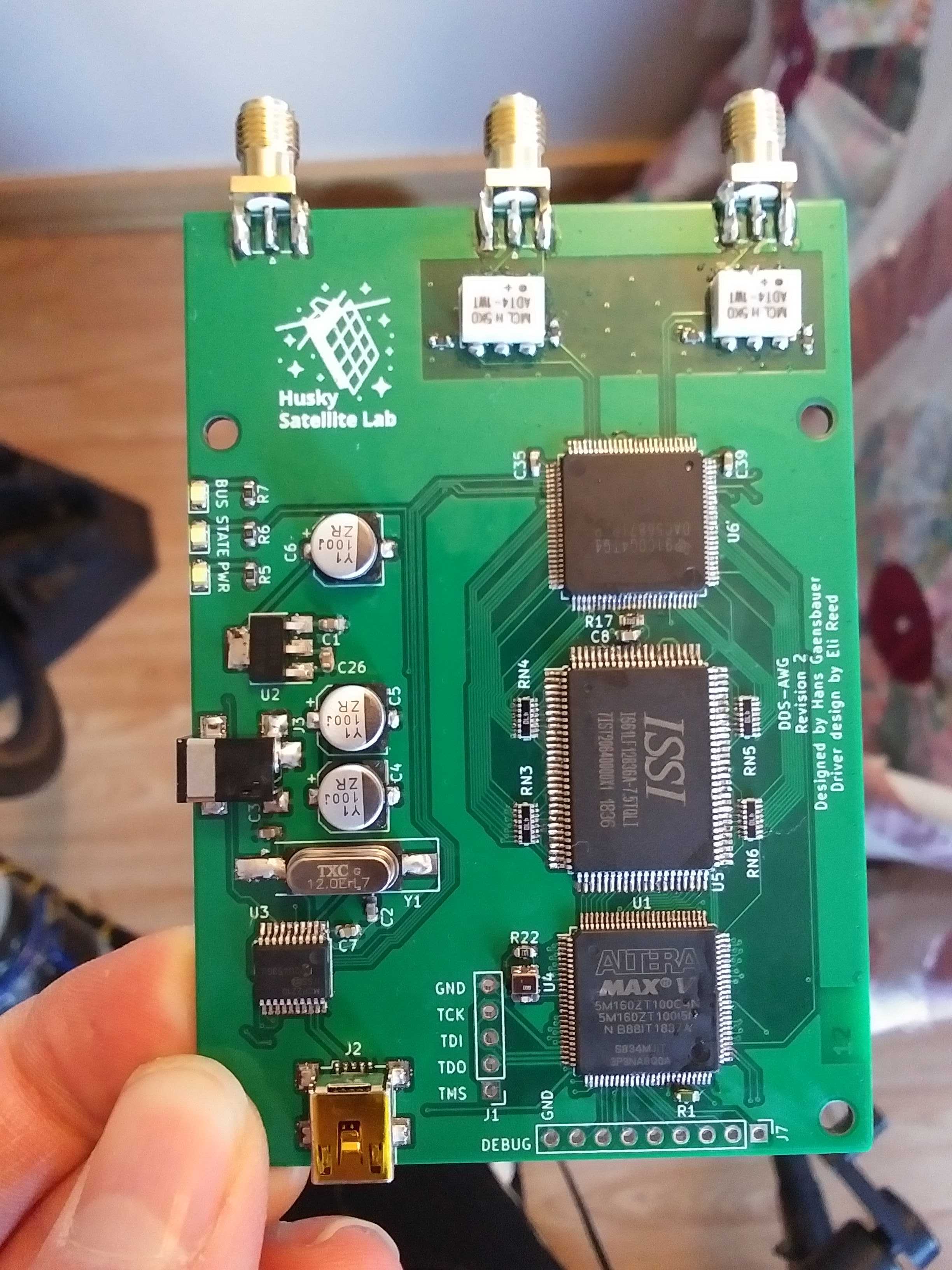 the DDS PCB