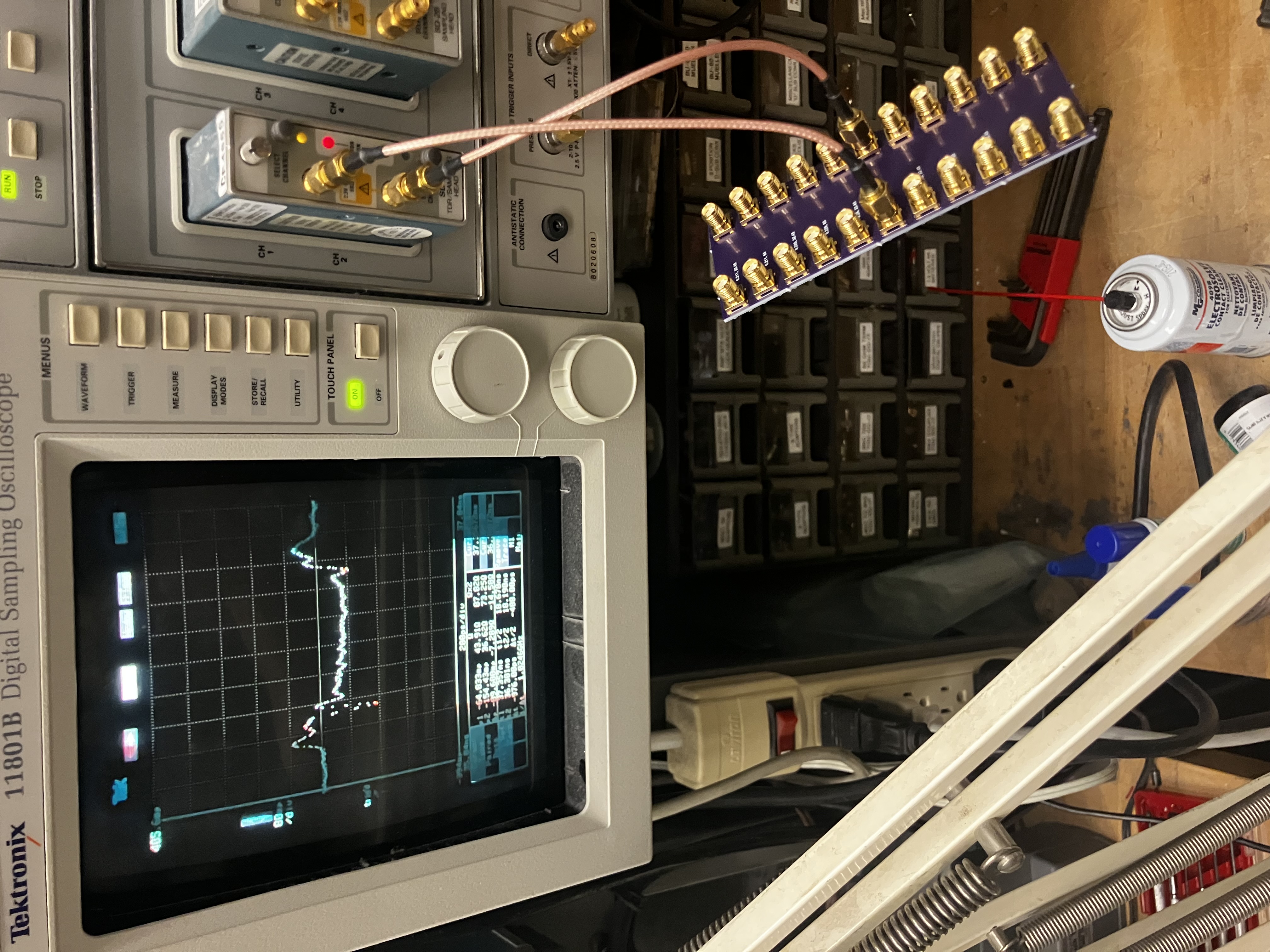 Impedance test coupon board.