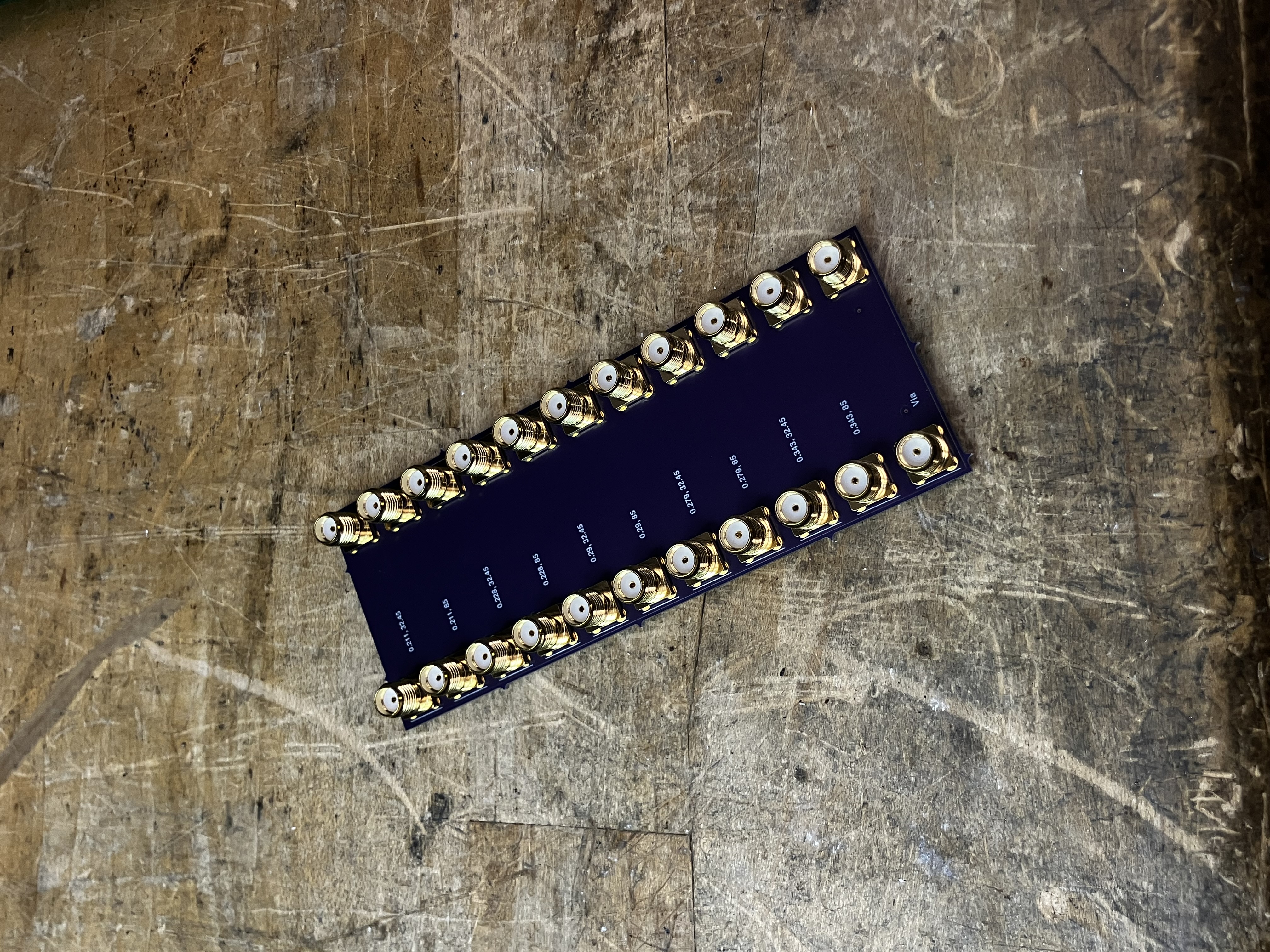 Impedance test coupon board.