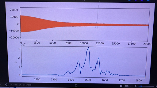 The FID after shimming.
