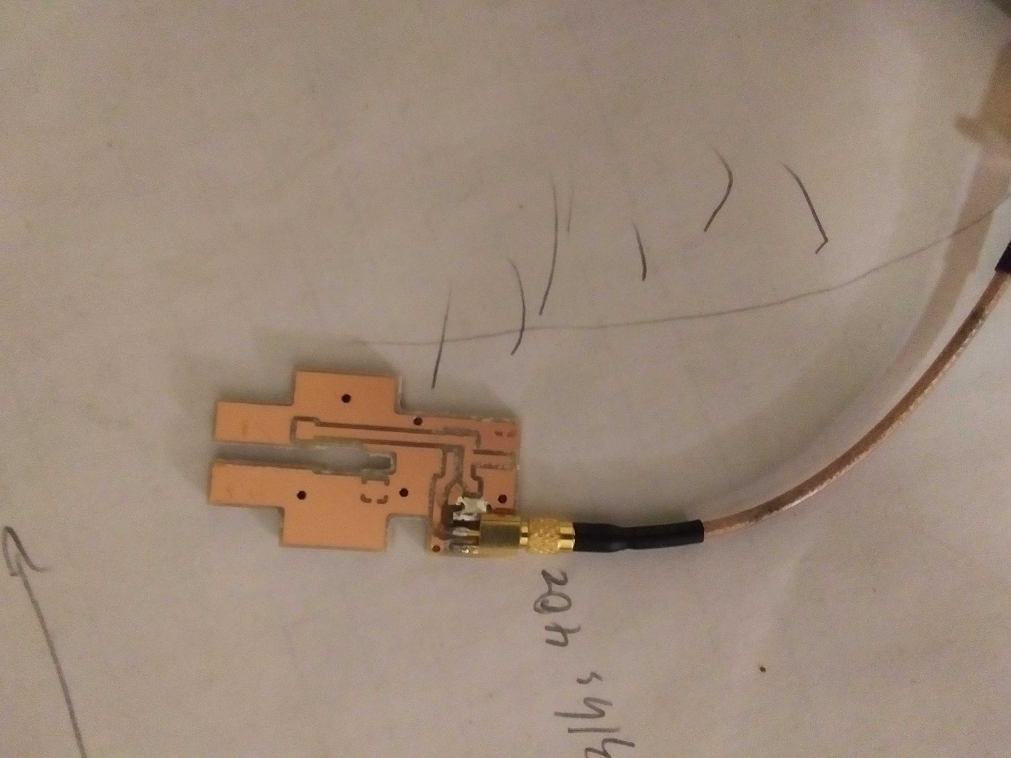 The first draft probe PCB