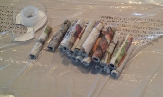 paper mache tubes for the rocket motors
