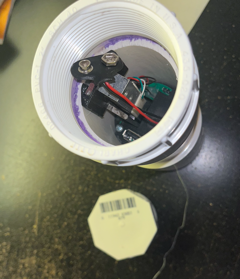 Top view into the first prototype.