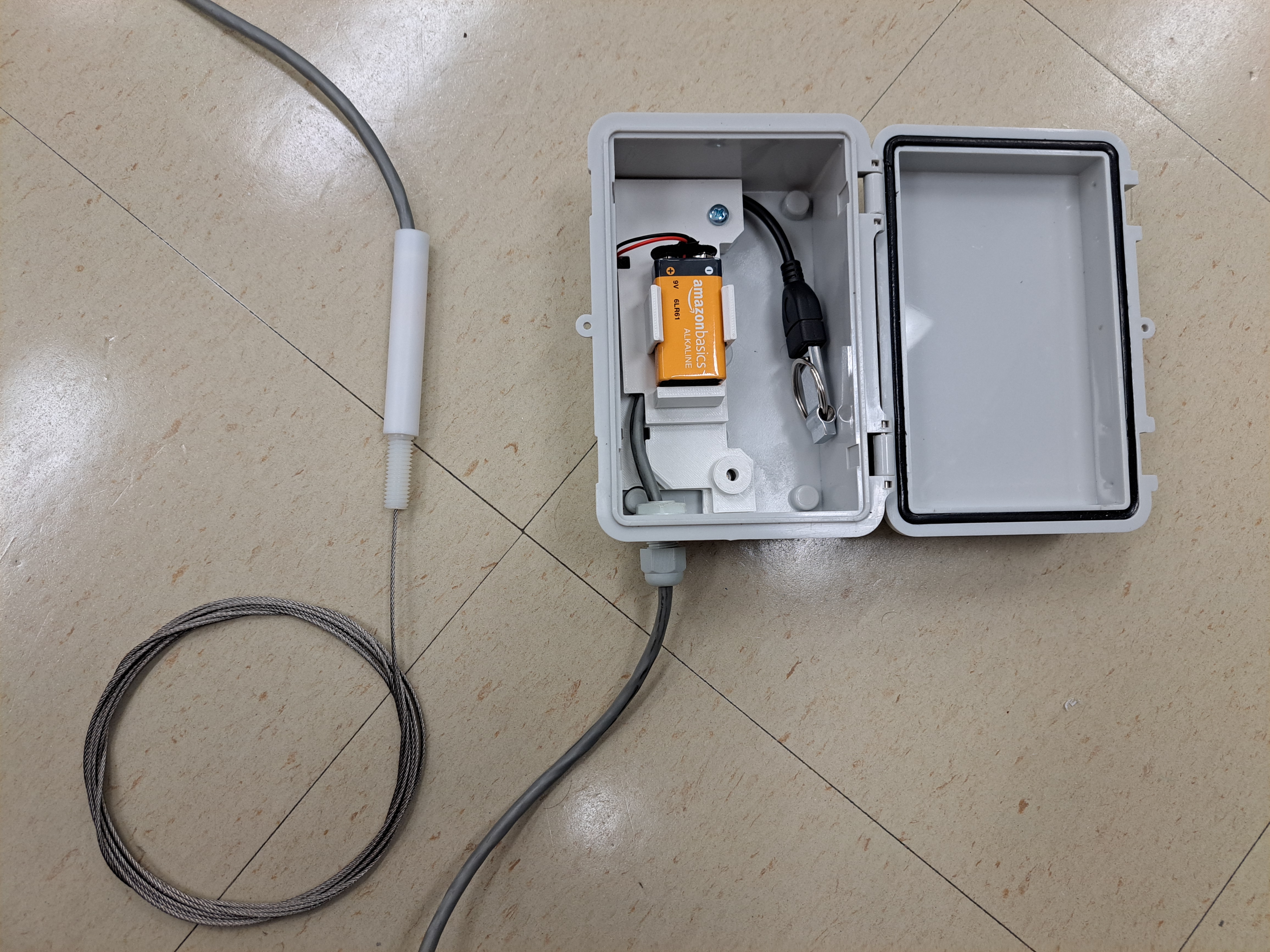 A completed well monitor device.